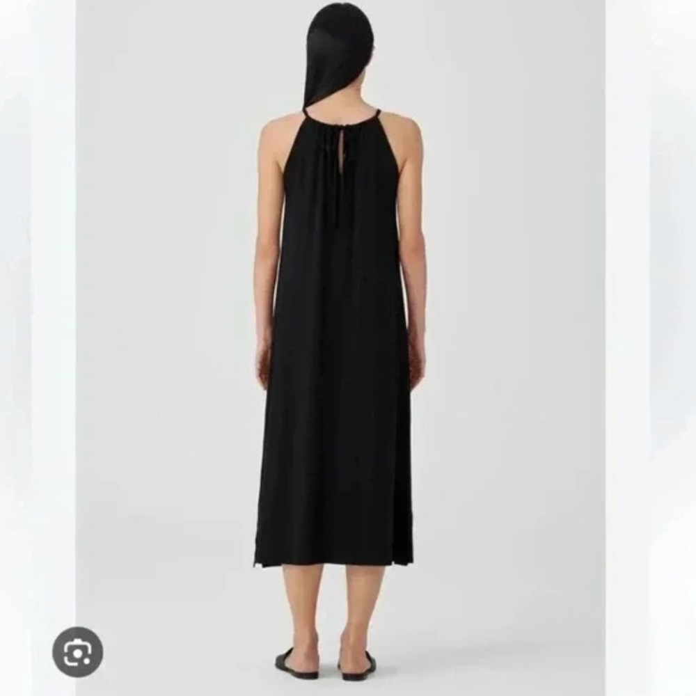 Eileen Fisher Fine Jersey Full Length Jersey Halter Dress ,GL1333 - Picture 2 of 7